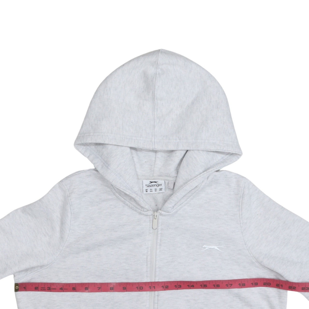 Womens UK Size 16 Slazenger Grey Full Zip Hoodie