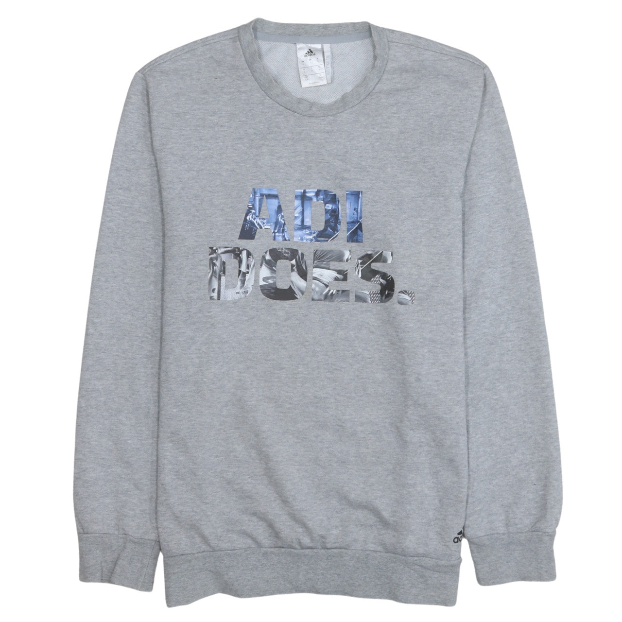 Mens UK Size L adidas Grey Pullover Sweatshirt