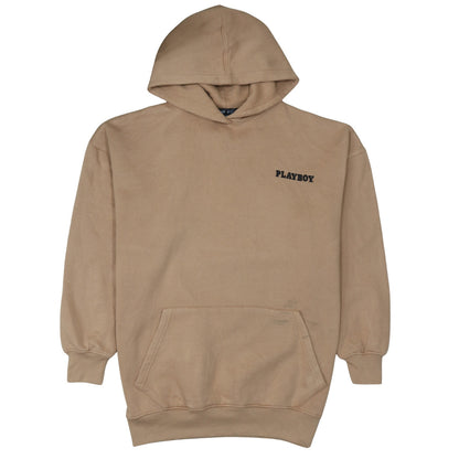 Unisex Adults UK Size M Playboy x Missguided Beige Pullover Hoodie