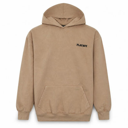 Unisex Adults UK Size M Playboy x Missguided Beige Pullover Hoodie