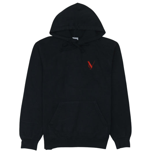 Mens UK Size M Russell Black Pullover Hoodie