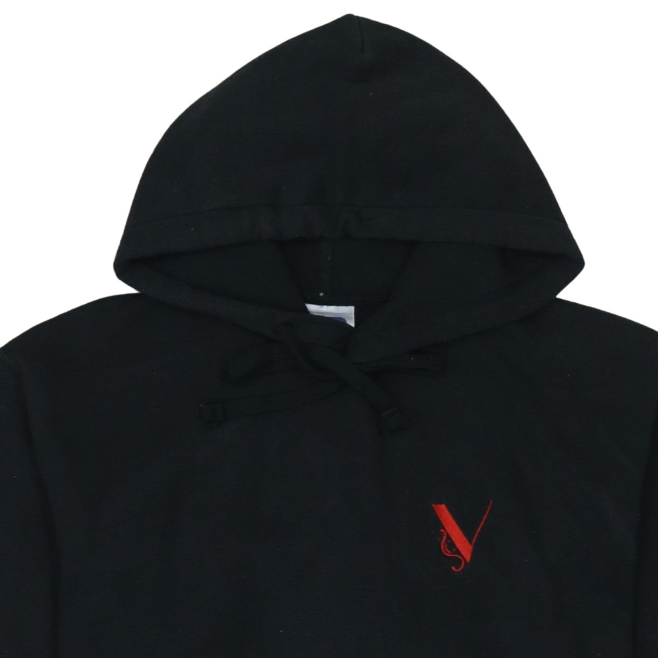 Mens UK Size M Russell Black Pullover Hoodie