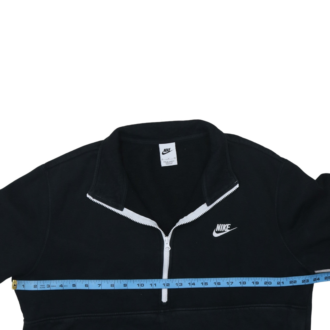 Mens UK Size XL Nike Black 1/2 Zip Sweatshirt