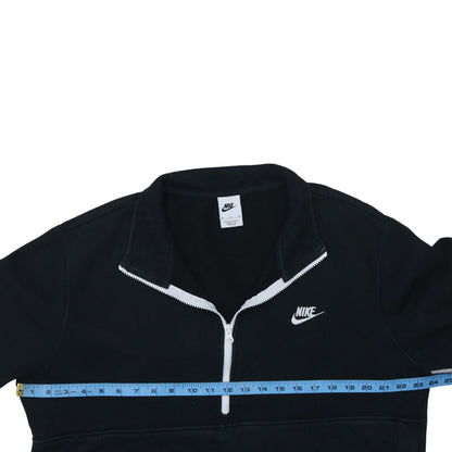 Mens UK Size XL Nike Black 1/2 Zip Sweatshirt