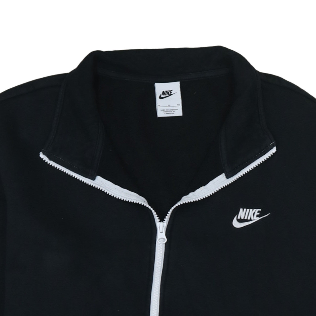 Mens UK Size XL Nike Black 1/2 Zip Sweatshirt