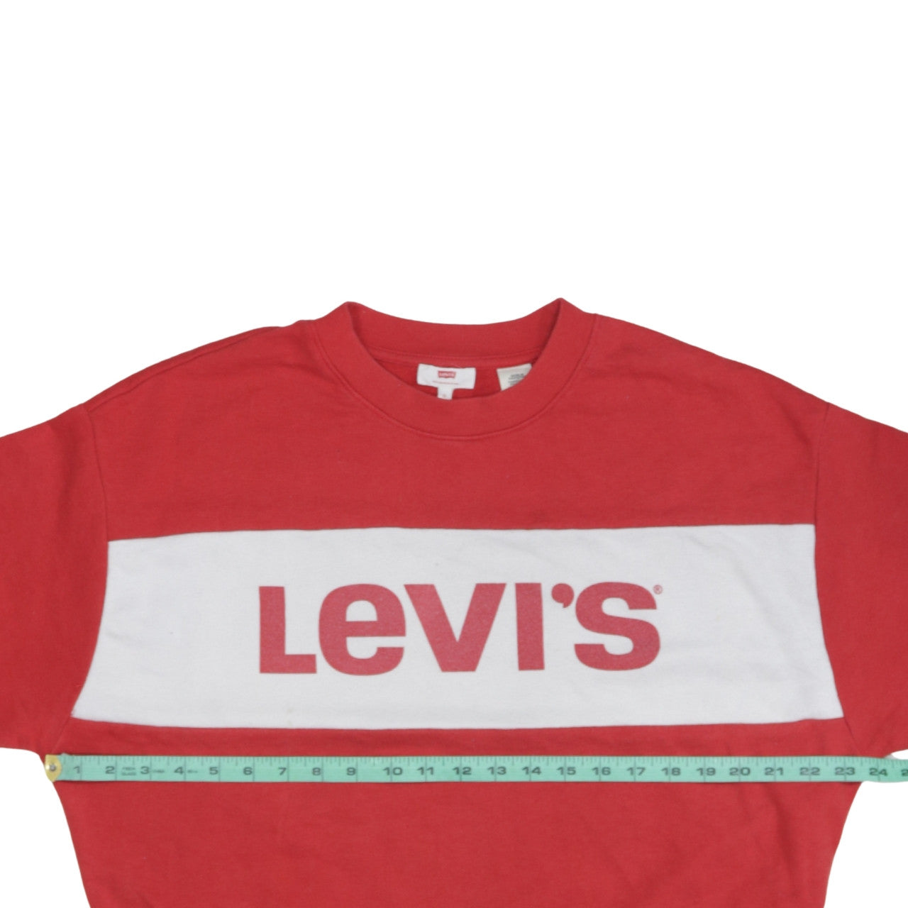 Womens UK Size S Levi's Red Pullover Sweatshirt
