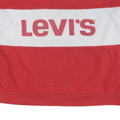 Womens UK Size S Levi's Red Pullover Sweatshirt