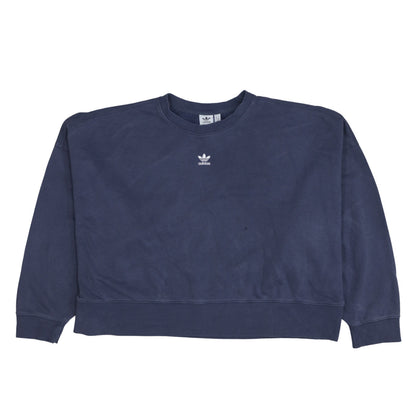 Womens UK Size 22 adidas Blue Pullover Sweatshirt