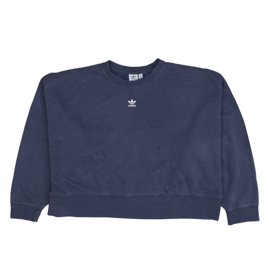 Womens UK Size 22 adidas Blue Pullover Sweatshirt