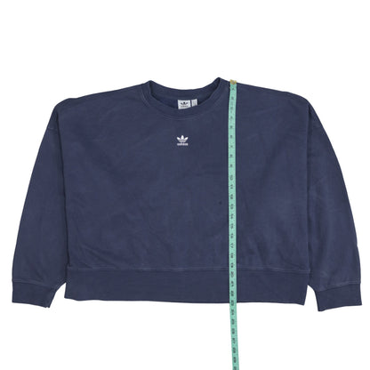 Womens UK Size 22 adidas Blue Pullover Sweatshirt