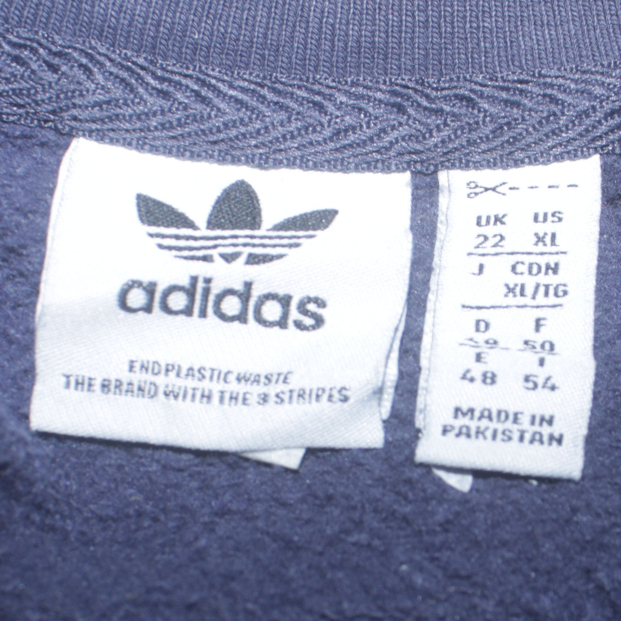 Womens UK Size 22 adidas Blue Pullover Sweatshirt