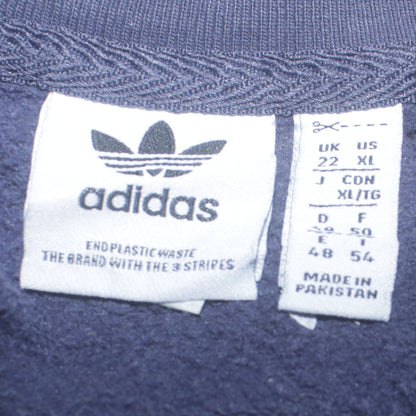Womens UK Size 22 adidas Blue Pullover Sweatshirt