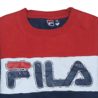 Boys UK Size 164 FILA Blue Pullover Sweatshirt