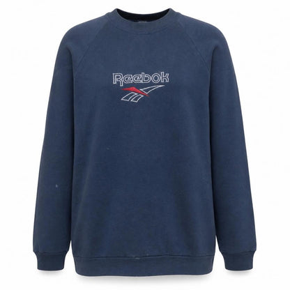 Womens UK Size L Reebok Blue Pullover Sweatshirt