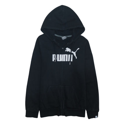 Womens UK Size 12 PUMA Black Full Zip Hoodie