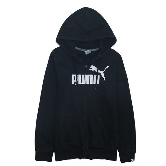 Womens UK Size 12 PUMA Black Full Zip Hoodie