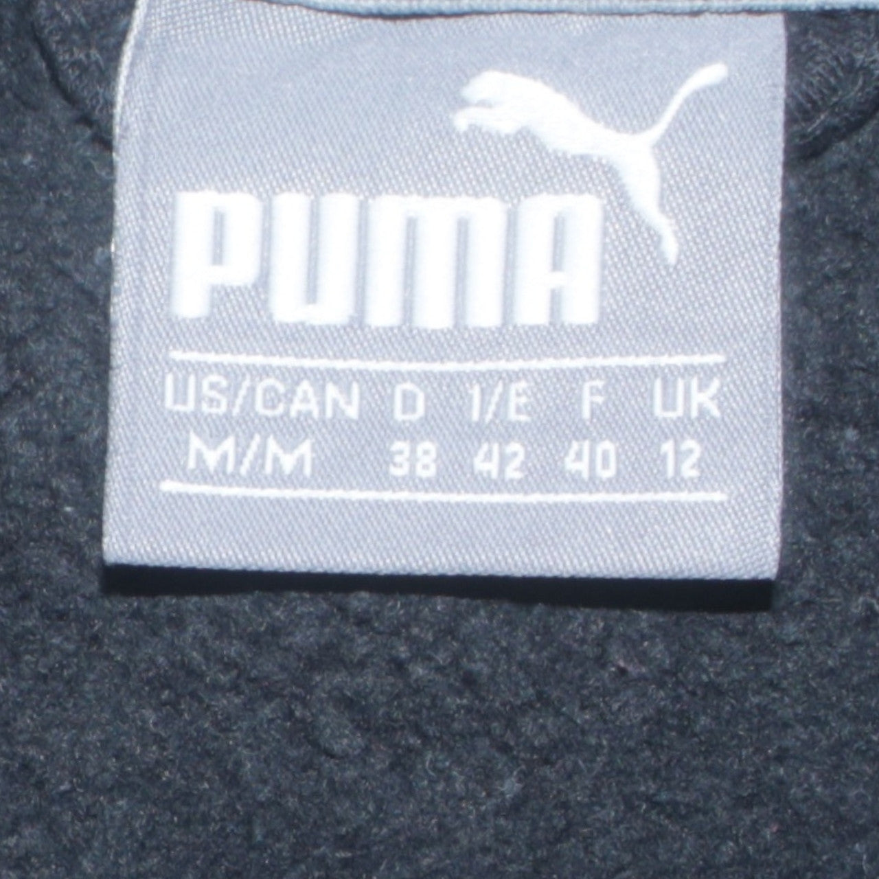 Womens UK Size 12 PUMA Black Full Zip Hoodie