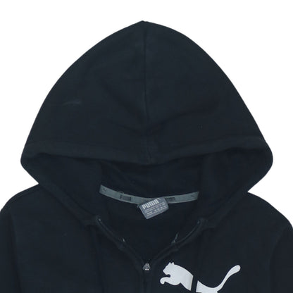 Womens UK Size 12 PUMA Black Full Zip Hoodie