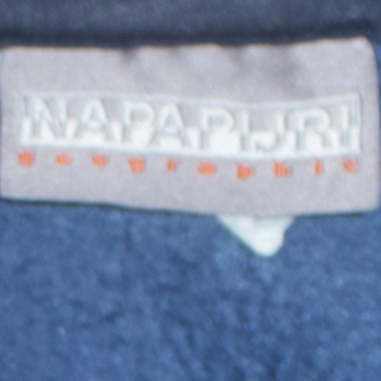 Mens UK Size L Napapijri Blue Full Zip Sweatshirt
