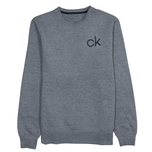 Mens UK Size S Calvin Klein Grey Pullover Sweatshirt