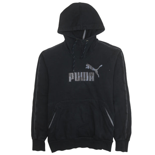 Mens UK Size M PUMA Black Pullover Hoodie