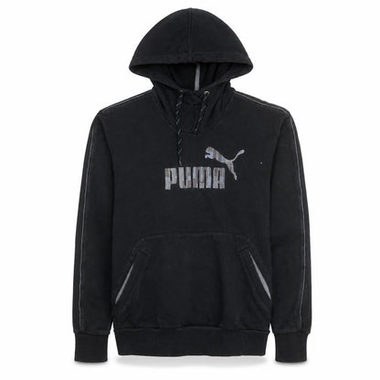 Mens UK Size M PUMA Black Pullover Hoodie
