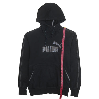 Mens UK Size M PUMA Black Pullover Hoodie