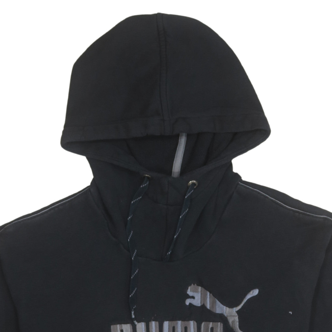 Mens UK Size M PUMA Black Pullover Hoodie