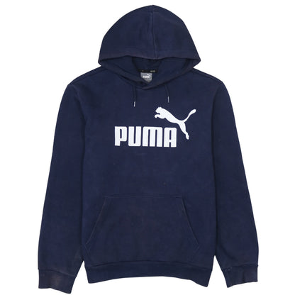 Mens UK Size S PUMA Blue Pullover Hoodie