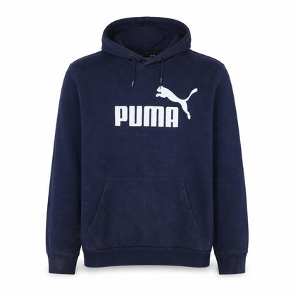Mens UK Size S PUMA Blue Pullover Hoodie