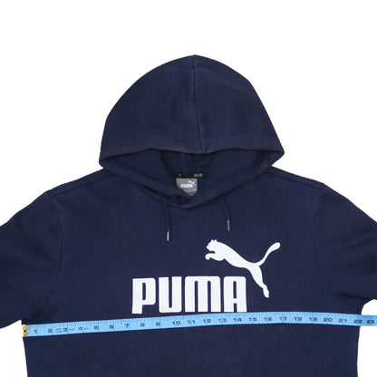 Mens UK Size S PUMA Blue Pullover Hoodie