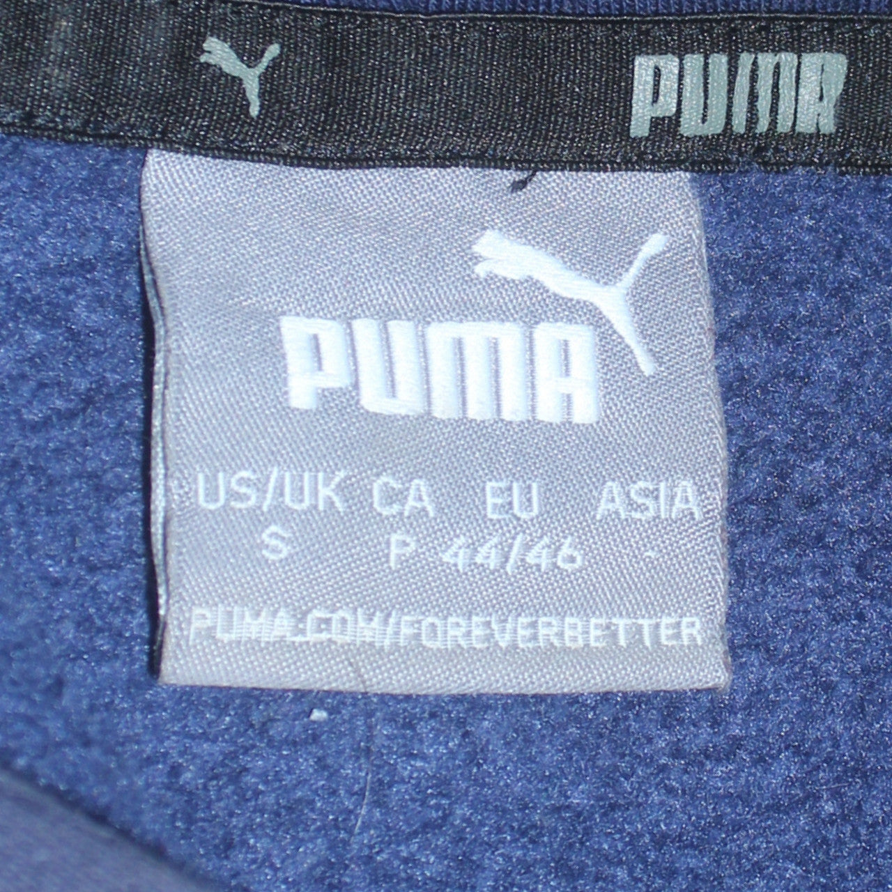 Mens UK Size S PUMA Blue Pullover Hoodie