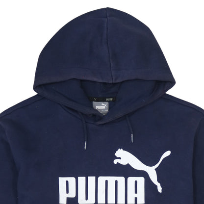 Mens UK Size S PUMA Blue Pullover Hoodie