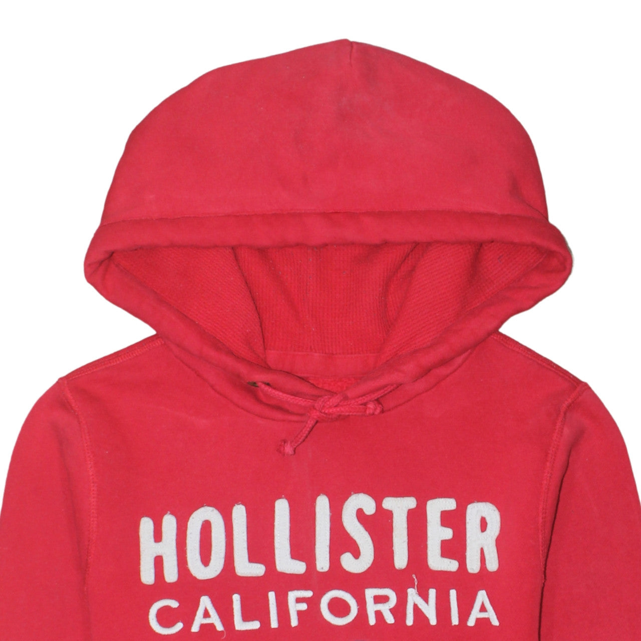 Mens UK Size M Hollister Red Pullover Hoodie