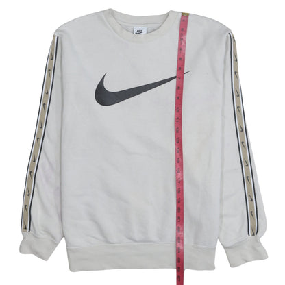 Mens UK Size S Nike White Pullover Sweatshirt