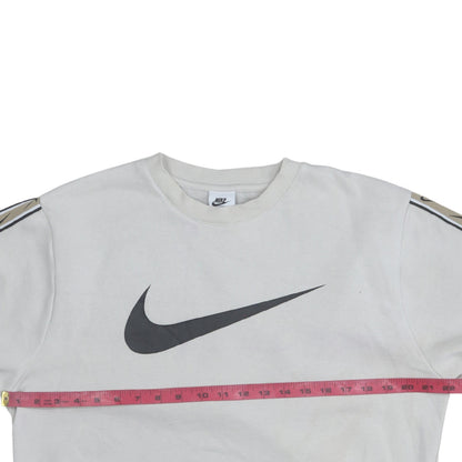 Mens UK Size S Nike White Pullover Sweatshirt