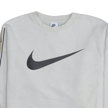 Mens UK Size S Nike White Pullover Sweatshirt