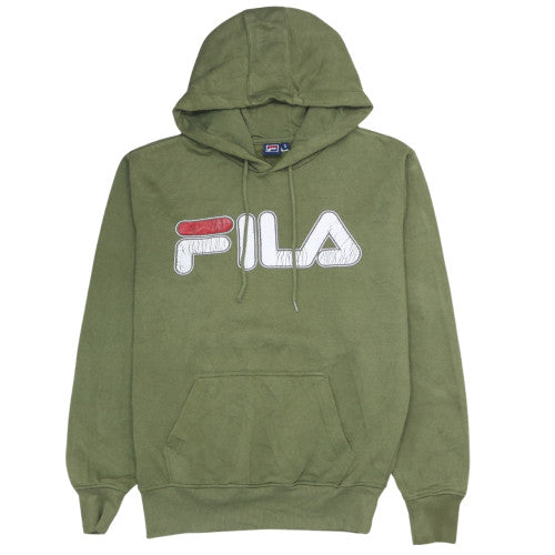 Womens UK Size S FILA Green Pullover Hoodie
