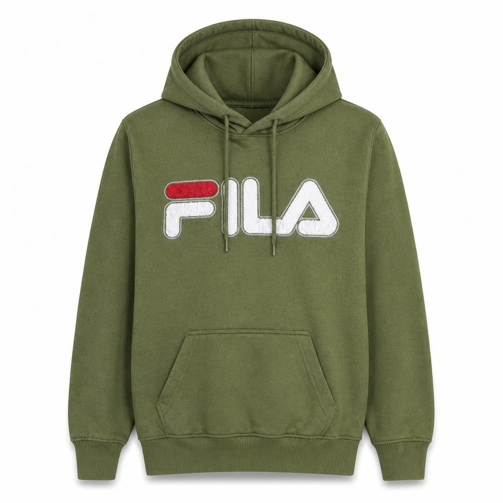 Womens UK Size S FILA Green Pullover Hoodie