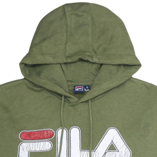Womens UK Size S FILA Green Pullover Hoodie