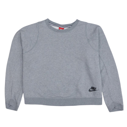 Womens UK Size L Nike Grey Pullover Sweatshirt
