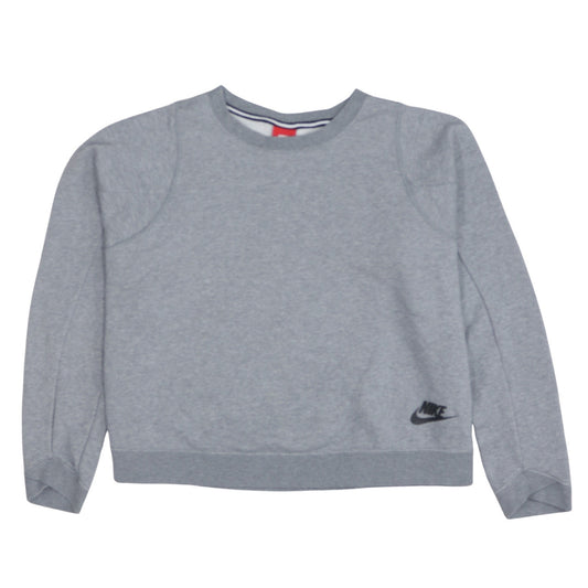 Womens UK Size L Nike Grey Pullover Sweatshirt