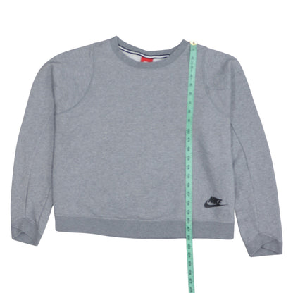 Womens UK Size L Nike Grey Pullover Sweatshirt