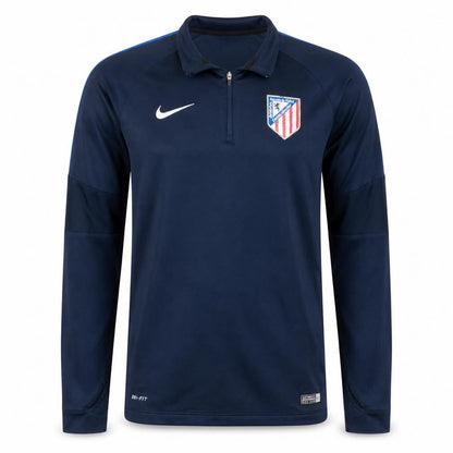 Nike Men Blue Dri-Fit 1/4 Zip Football Training Top Size S