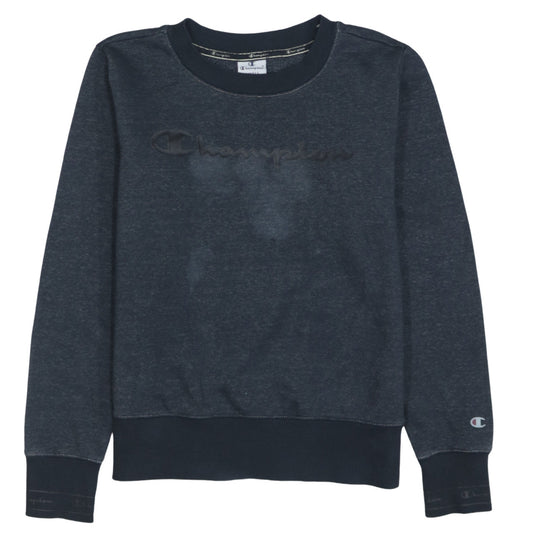 Womens UK Size S Champion Blue Pullover Sweatshirt