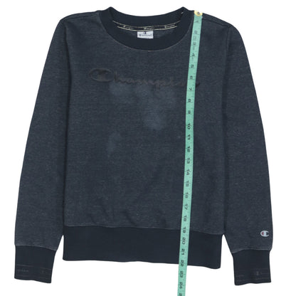 Womens UK Size S Champion Blue Pullover Sweatshirt