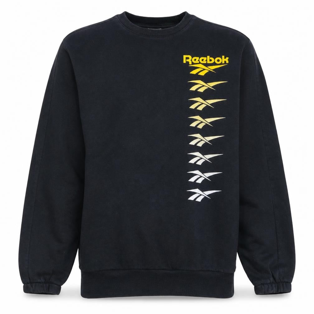 Mens UK Size L Reebok Black Pullover Sweatshirt