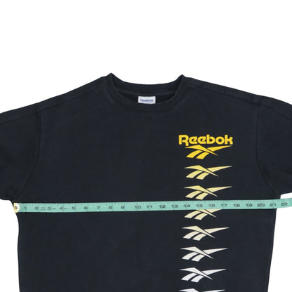 Mens UK Size L Reebok Black Pullover Sweatshirt