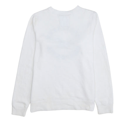 Mens UK Size S Hollister White Pullover Sweatshirt