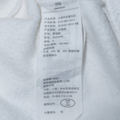 Mens UK Size S Hollister White Pullover Sweatshirt